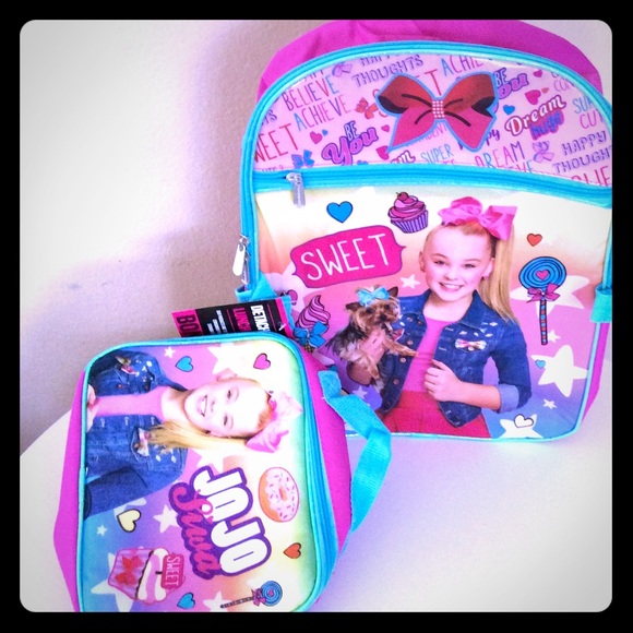 jojo backpack and lunchbox